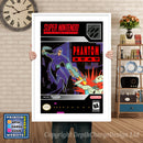 Phantom 2040 Super Nintendo GAME INSPIRED THEME Retro Gaming Poster A4 A3 A2 Or A1