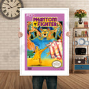 Phantom Fighter Retro GAME INSPIRED THEME Nintendo NES Gaming A4 A3 A2 Or A1 Poster Art 438
