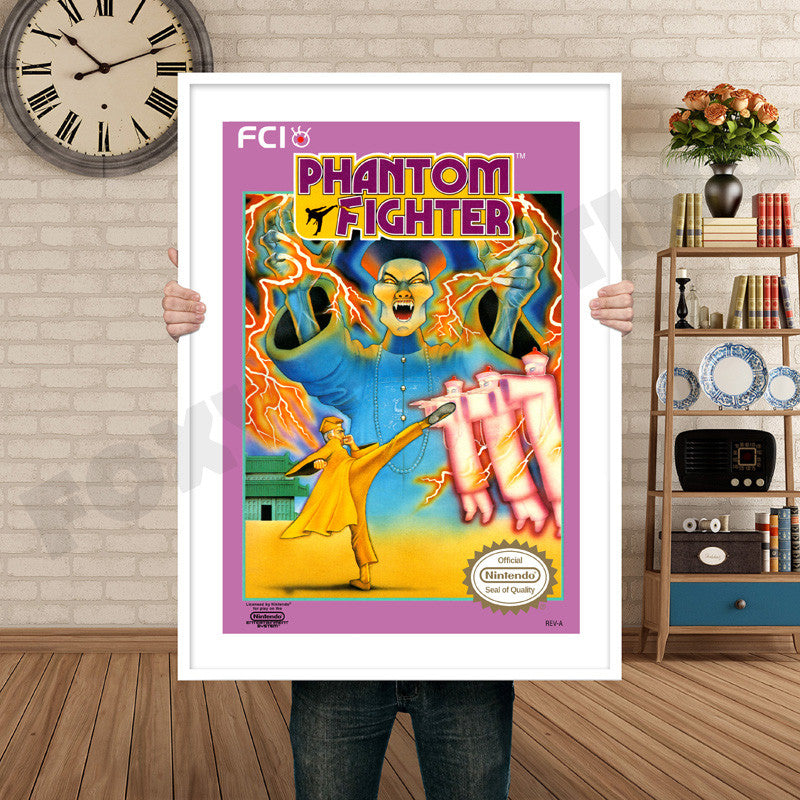 Phantom Fighter Retro GAME INSPIRED THEME Nintendo NES Gaming A4 A3 A2 Or A1 Poster Art 438