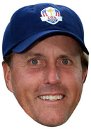 PHIL MICKELSON JB - Golf Fancy Dress Cardboard Celebrity Party Face Mask