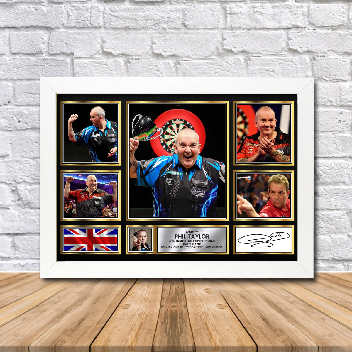 Phil Taylor Printed Signature Print