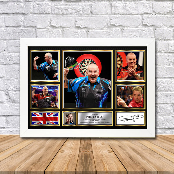 Phil Taylor Printed Signature Print