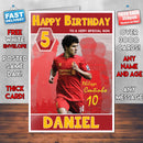Philippe Coutinho Theme Inspired Kids Inspired Adult Personalised Sports Birthday Card (SA)