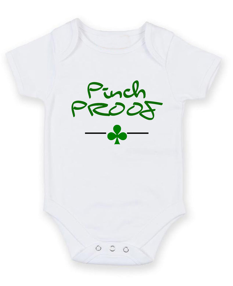 Pinch Proof Personalised Baby Boy Girl Unisex Short Sleeve Bodysuit