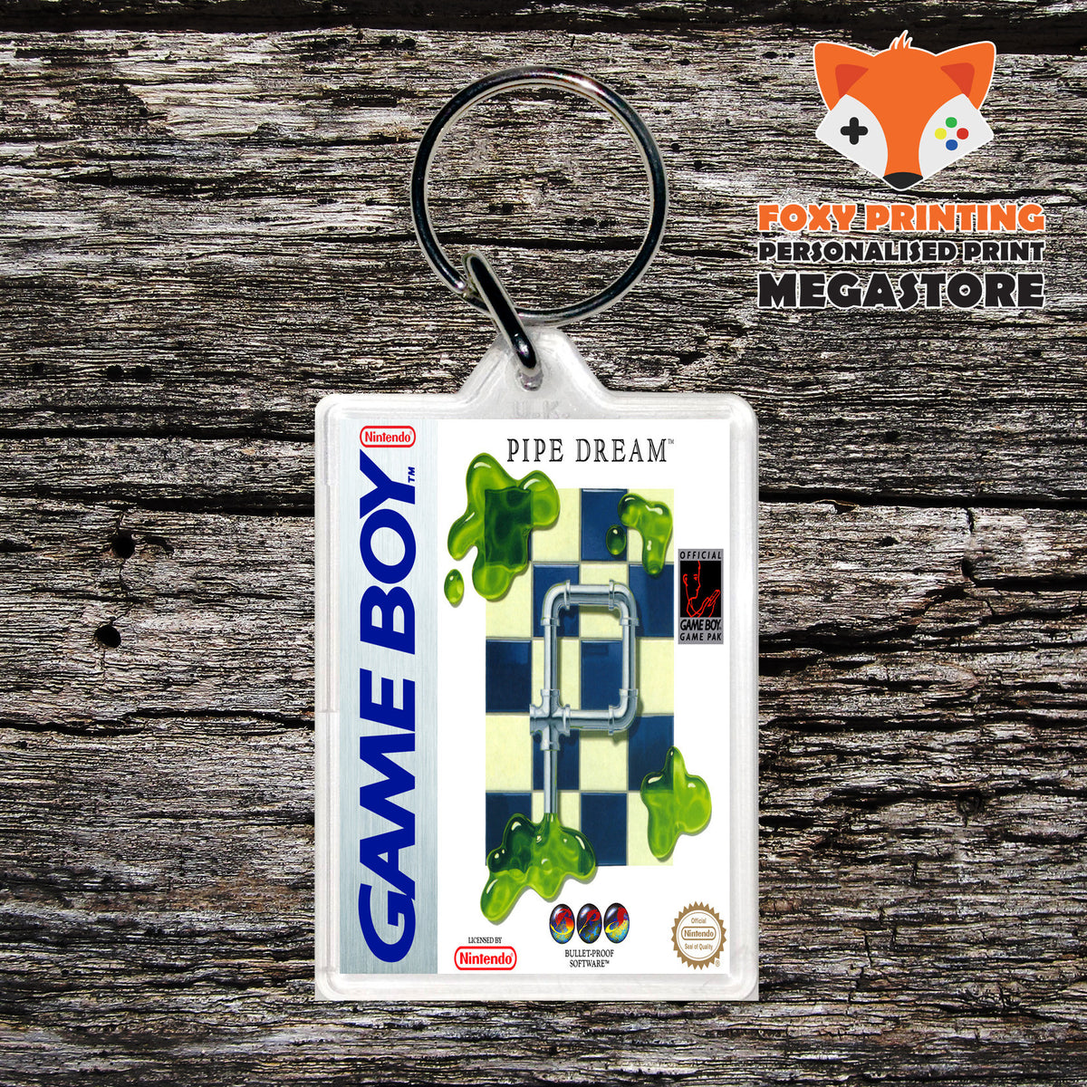 Pipe Dream Nintendo DS Style Gameboy Gaming Keyring