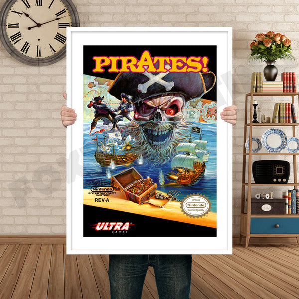 Pirates Retro Game Inspired Theme Nintendo NES Gaming