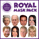 Royal Family Platinum Jubilee Mask Pack - 8 Masks