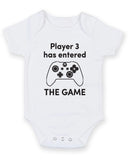 Player 3 has entered the Game 1 Printed Baby Grow Bodysuit Boy Girl Unisex Gift
