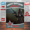 Player Unknowns Battlegrounds 7 Inspired Style Game Kids Inspired Birthday Card (SA)