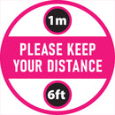 Please Keep Your Distance Sd106 Social Distancing Floor Stickers