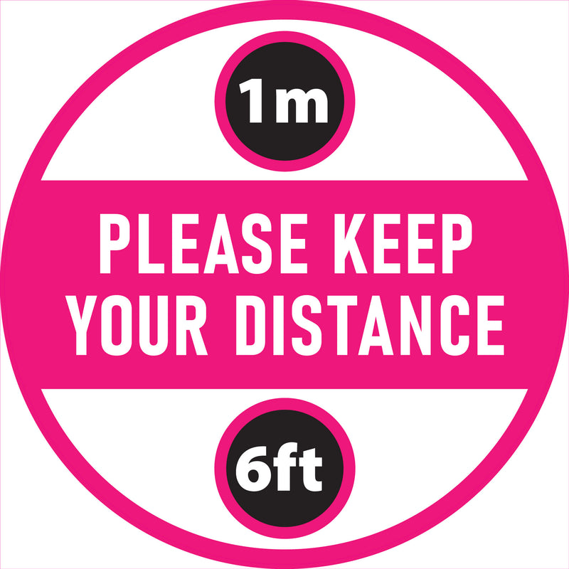 Please Keep Your Distance Sd106 Social Distancing Floor Stickers
