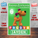 Pocoyo 6 Style Theme Personalised Kidshows Birthday Card (SA)