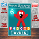 Pocoyo 9 Style Theme Personalised Kidshows Birthday Card (SA)