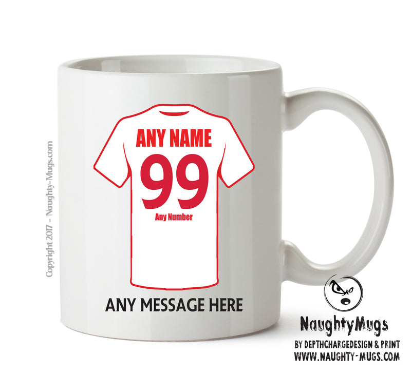 Poland Football Team Mug - Personalised Birthday Age and Name