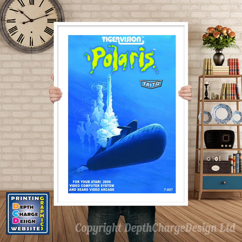 Polaris - Atari 2600 Inspired Retro Gaming Poster A4 A3 A2 Or A1