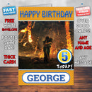 Pompeii 2017 Theme Style Personalised Kids Inspired Movie Birthday Card (SA)