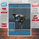 Personalised Portal Happy Inspired Style Game Kids Inspired Birthday Card (SA)