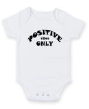Positive Vibes Only Personalised Baby Boy Girl Unisex Short Sleeve Bodysuit