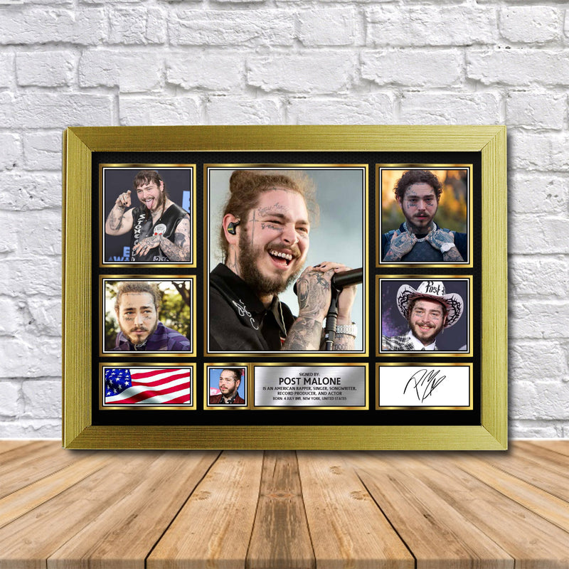 Post Malone Limited Edition Signed Print