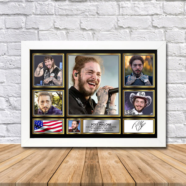 Post Malone Printed Signature Print