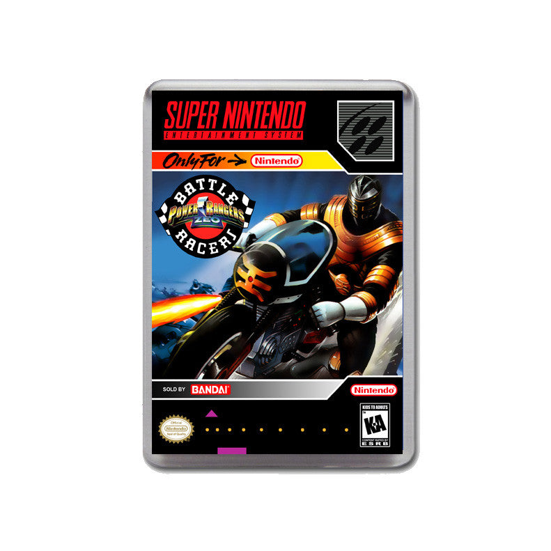 Power Rangers Zeo Battle Racers - SNES GAME inspired Retro Gaming Magnet