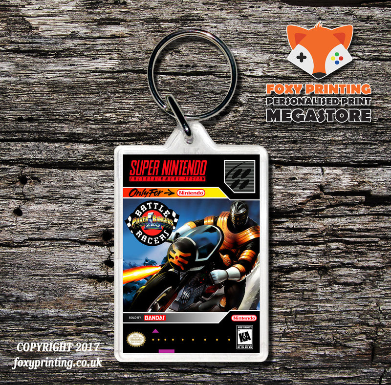 Power Rangers Zeo Battle Racers Game Inspired Retro Gaming Keyring