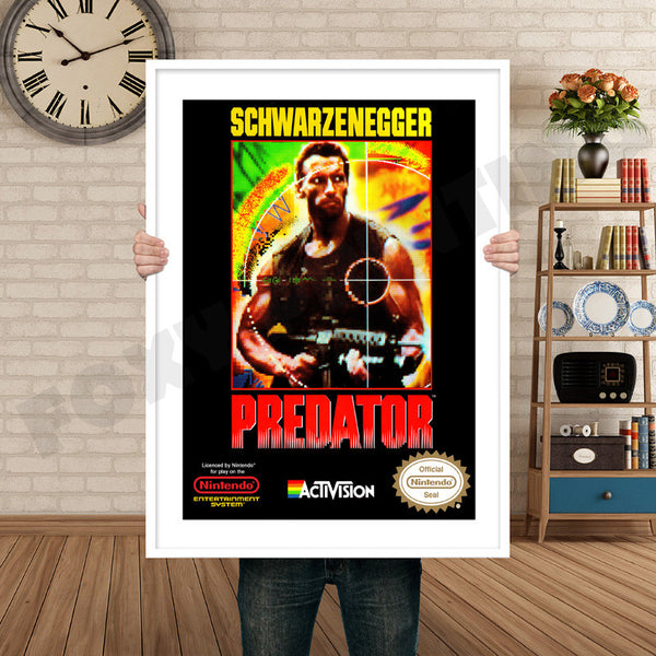 Predator Retro Game Inspired Theme Nintendo NES Gaming