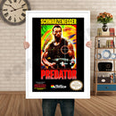 Predator Retro GAME INSPIRED THEME Nintendo NES Gaming A4 A3 A2 Or A1 Poster Art 451