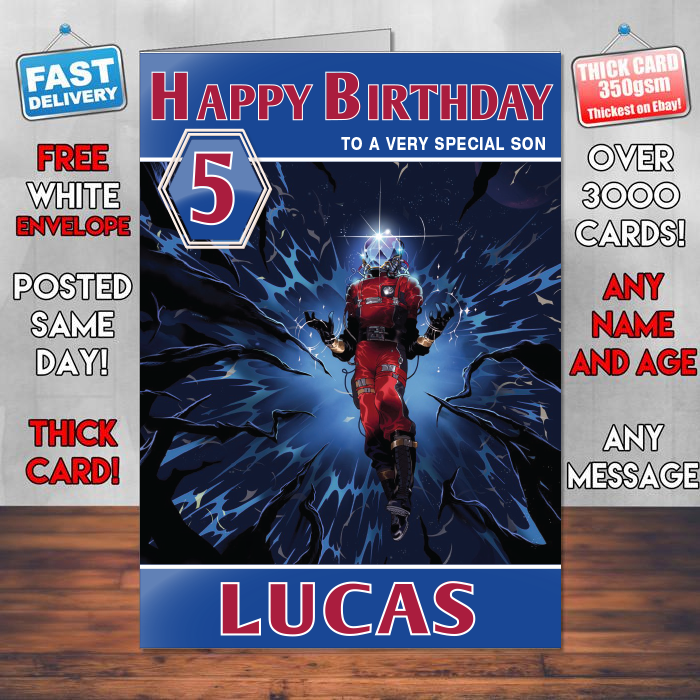 Personalised Prey 2017 Inspired Style Game Kids Inspired Birthday Card (SA)