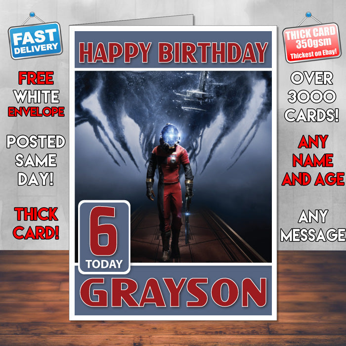 Personalised Prey 2017 2 Inspired Style Game Kids Inspired Birthday Card (SA)