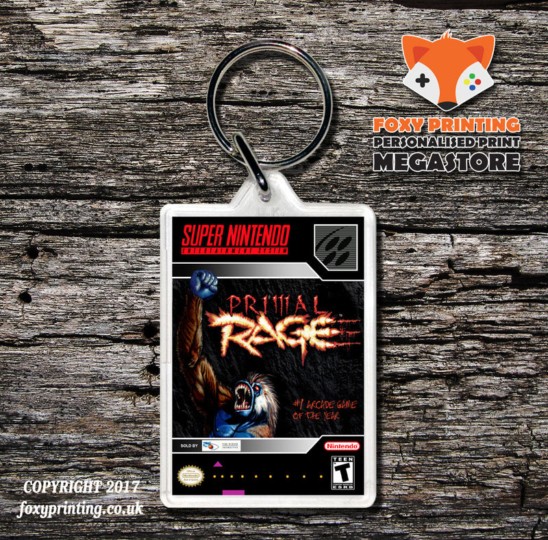 Primal Rage Game Inspired Retro Gaming Keyring