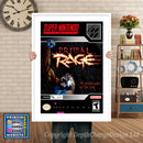 Primal Rage Super Nintendo GAME INSPIRED THEME Retro Gaming Poster A4 A3 A2 Or A1