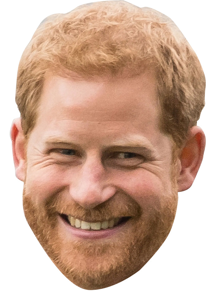 Prince Harry Coronation 2023 Celebrity Royal Party Facemask