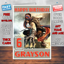 Personalised Prince Of Persia Prodigy Inspired Style Game Kids Inspired Birthday Card (SA)