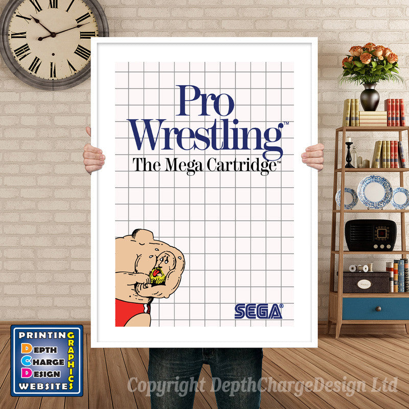 Pro Wrestling Inspired Retro Gaming Poster A4 A3 A2 Or A1 – Pro Wrestling Inspired Retro Gaming Poster