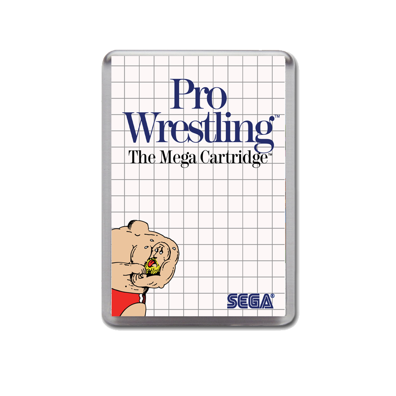 Pro Wrestling Sega Master System Game Inspired Fridge Magnet