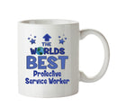 Worlds Best Protective Service Worker Mug - Novelty Funny Mug