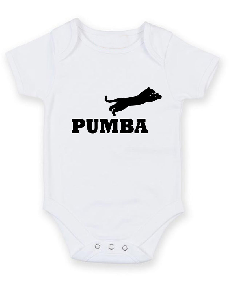 Pumba Personalised Baby Boy Girl Unisex Short Sleeve Bodysuit