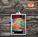 Q-Bert 3 Game Inspired Retro Gaming Keyring