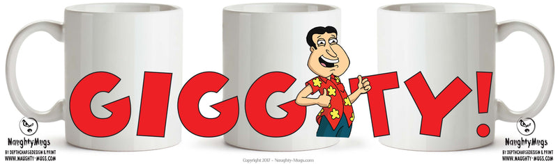 Family Guy INSPIRED Theme Style GIGGITY! TV SHOW MUG