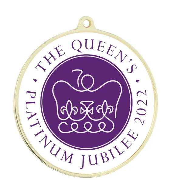 QUEEN'S PLATINUM JUBILEE GOLD CLASSIC MEDAL 52MM (2")