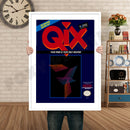 Qix Retro GAME INSPIRED THEME Nintendo NES Gaming A4 A3 A2 Or A1 Poster Art 461