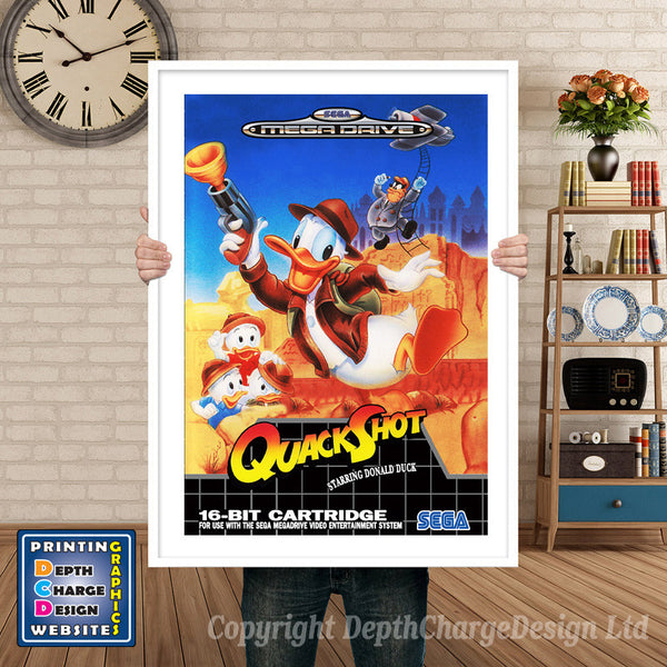 Quackshot 2 Eu - Sega Megadrive Inspired Retro Gaming Poster