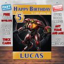 Personalised Quake Champions Clutch Inspired Style Game Kids Inspired Birthday Card (SA)