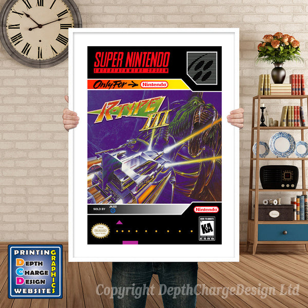 Rtype III Super Nintendo Game Inspired Theme Retro Gaming Poster