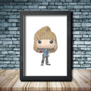 Personalised Rachel Word Art Poster Print - Inspired By Pop Figures