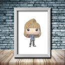 Personalised Rachel Word Art Poster Print - Inspired By Pop Figures