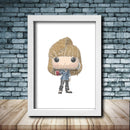 Personalised Rachel Word Art Poster Print - Inspired By Pop Figures