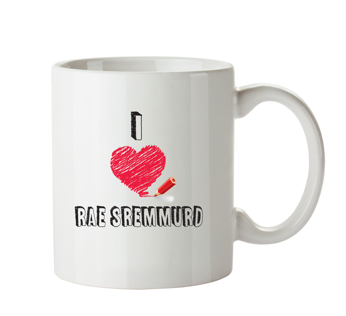 I Love RAE SREMMURD Celebrity Mug – printed mug product image 1