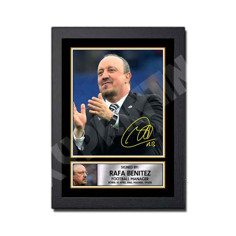RAFA BENITEZ 2 Limited Edition Football Player Signed Print - Football